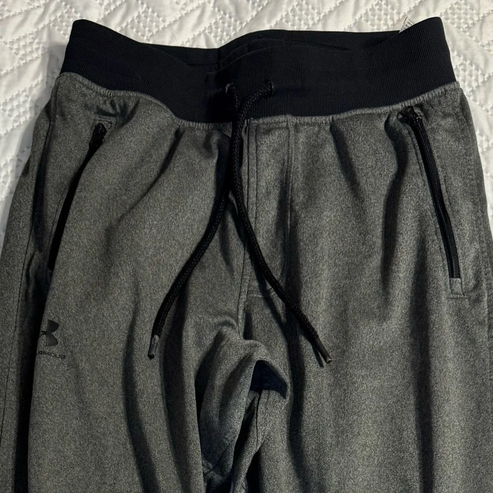 Under Armour Grey Black Activewear Pants Men Small - Picture 3 of 7